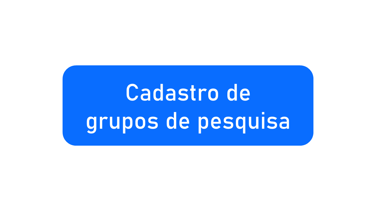 Cadastro de grupos de pesquisas