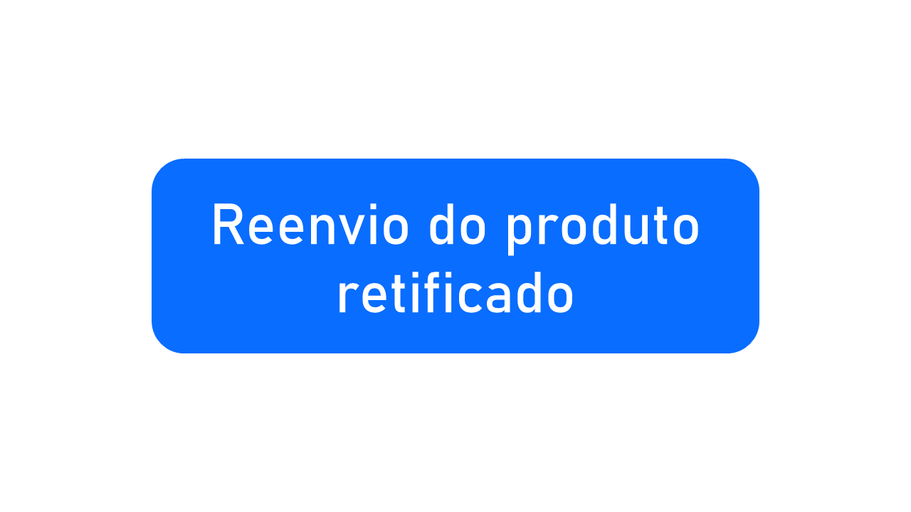 Reenvio do produto retificado